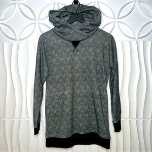 Burton Gray Hooded Long Sleeve Pullover Sweatshirt